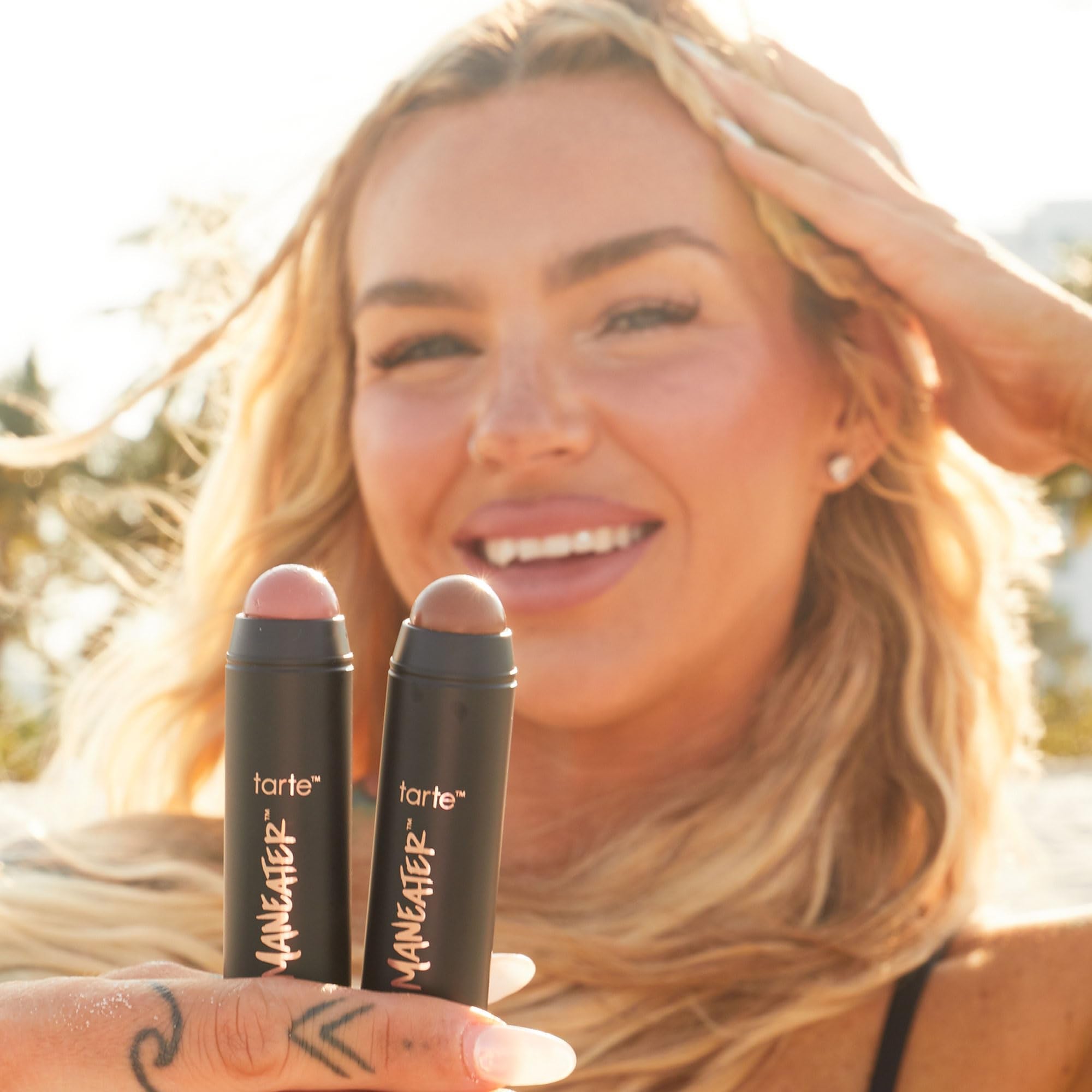 tarte maneater silk stick bronzer – Buildable Lightweight Cream Bronzer, Natural Matte Finish, Vegan & Cruelty-Free, full size, nocturnal - TrustMedUSA