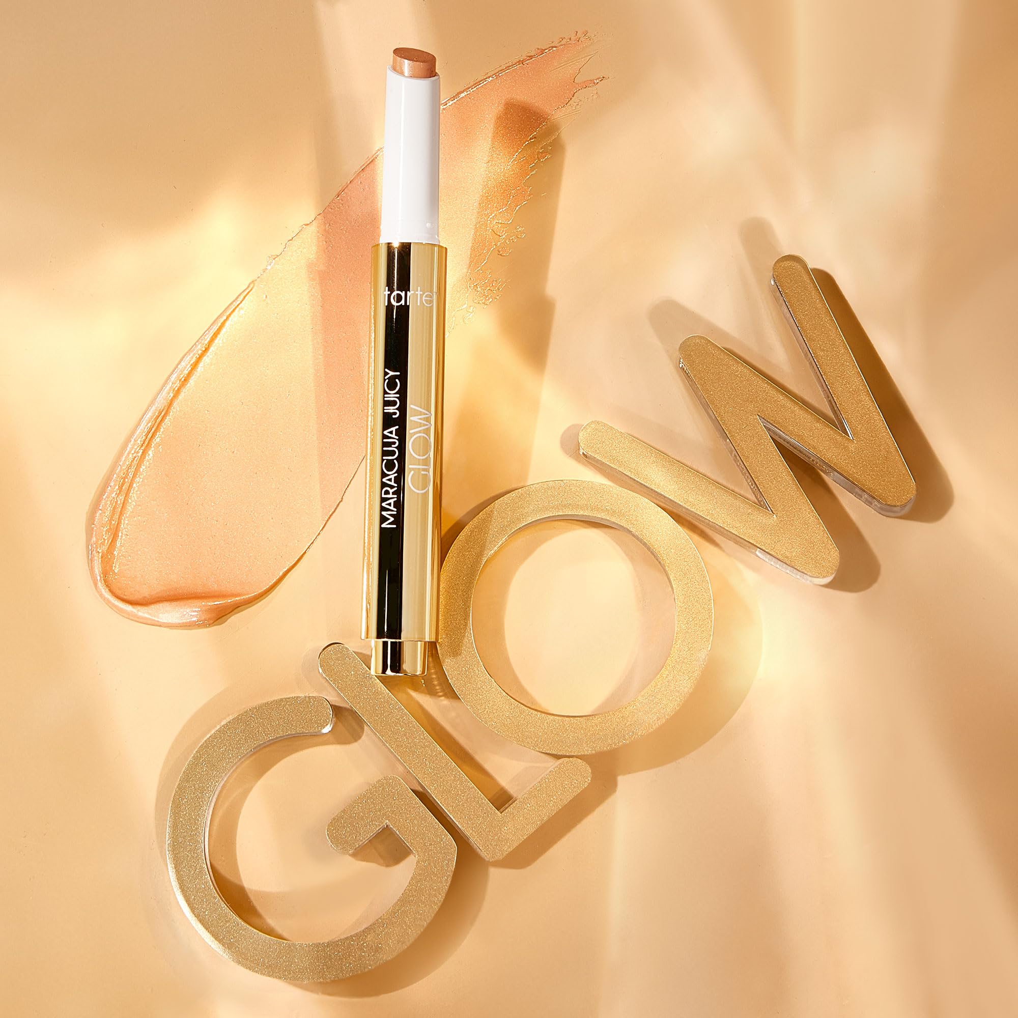 tarte maracuja juicy glow highlight – Highlighter with Vitamin E to Hydrate, Blur appearance for a Smooth Buildable & Luminous Radiant Finish, Vegan & Cruelty-Free, full size, champagne glow - TrustMedUSA