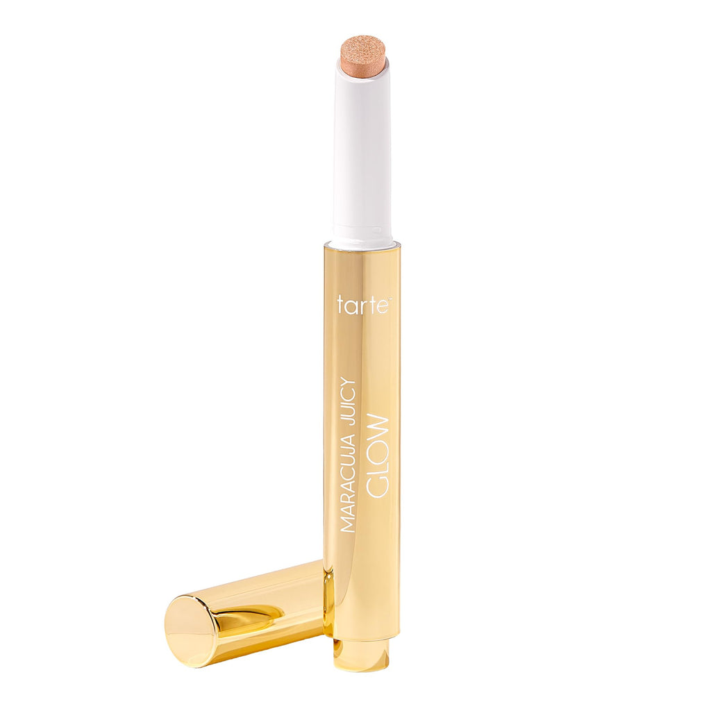 tarte maracuja juicy glow highlight – Highlighter with Vitamin E to Hydrate, Blur appearance for a Smooth Buildable & Luminous Radiant Finish, Vegan & Cruelty-Free, full size, champagne glow - TrustMedUSA