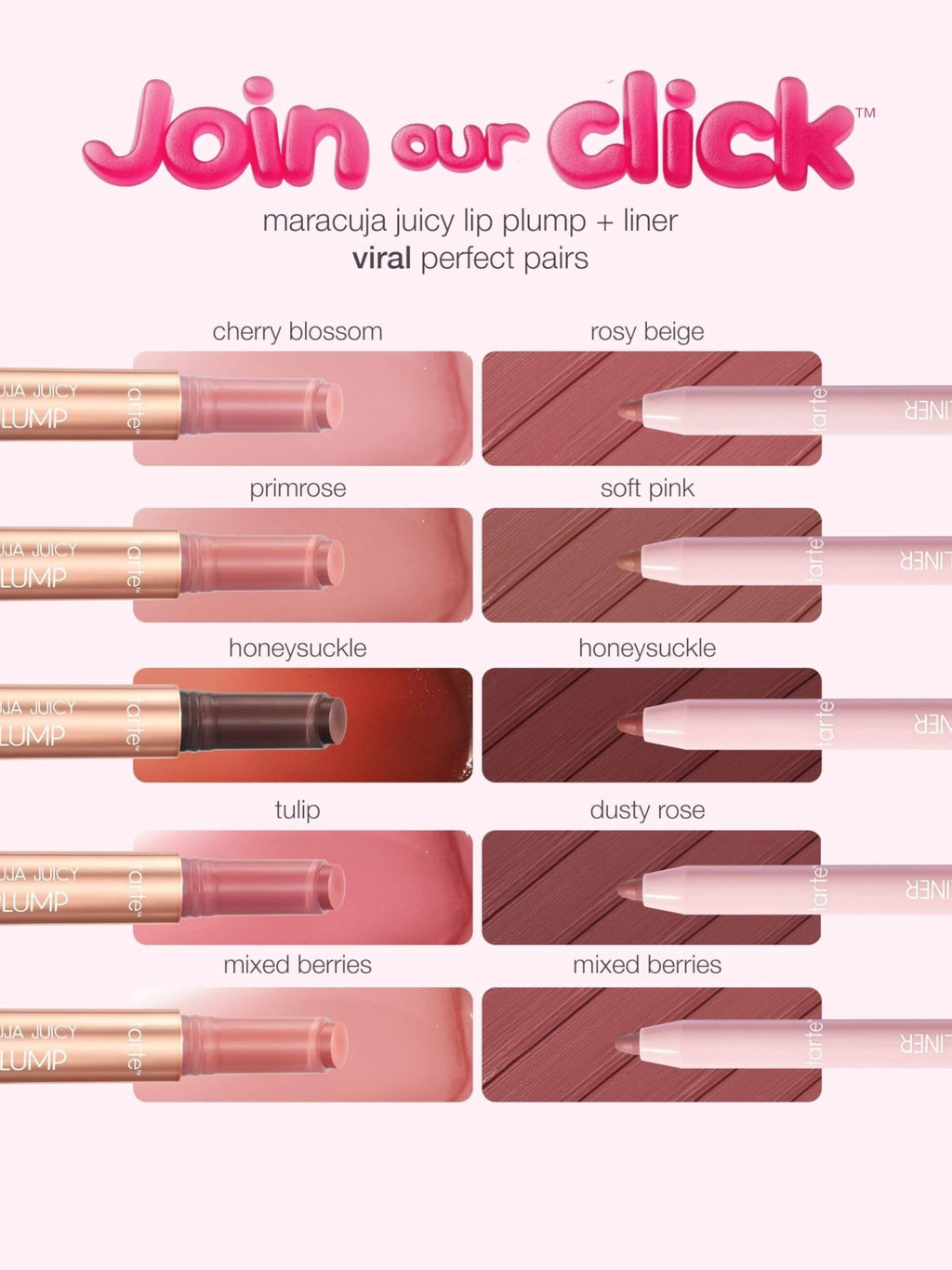 tarte maracuja juicy lip liner – Creamy, Matte, Lip Liner with Hyaluronic Acid with Vitamin E, Vegan & Cruelty-Free, full size, soft pink - TrustMedUSA