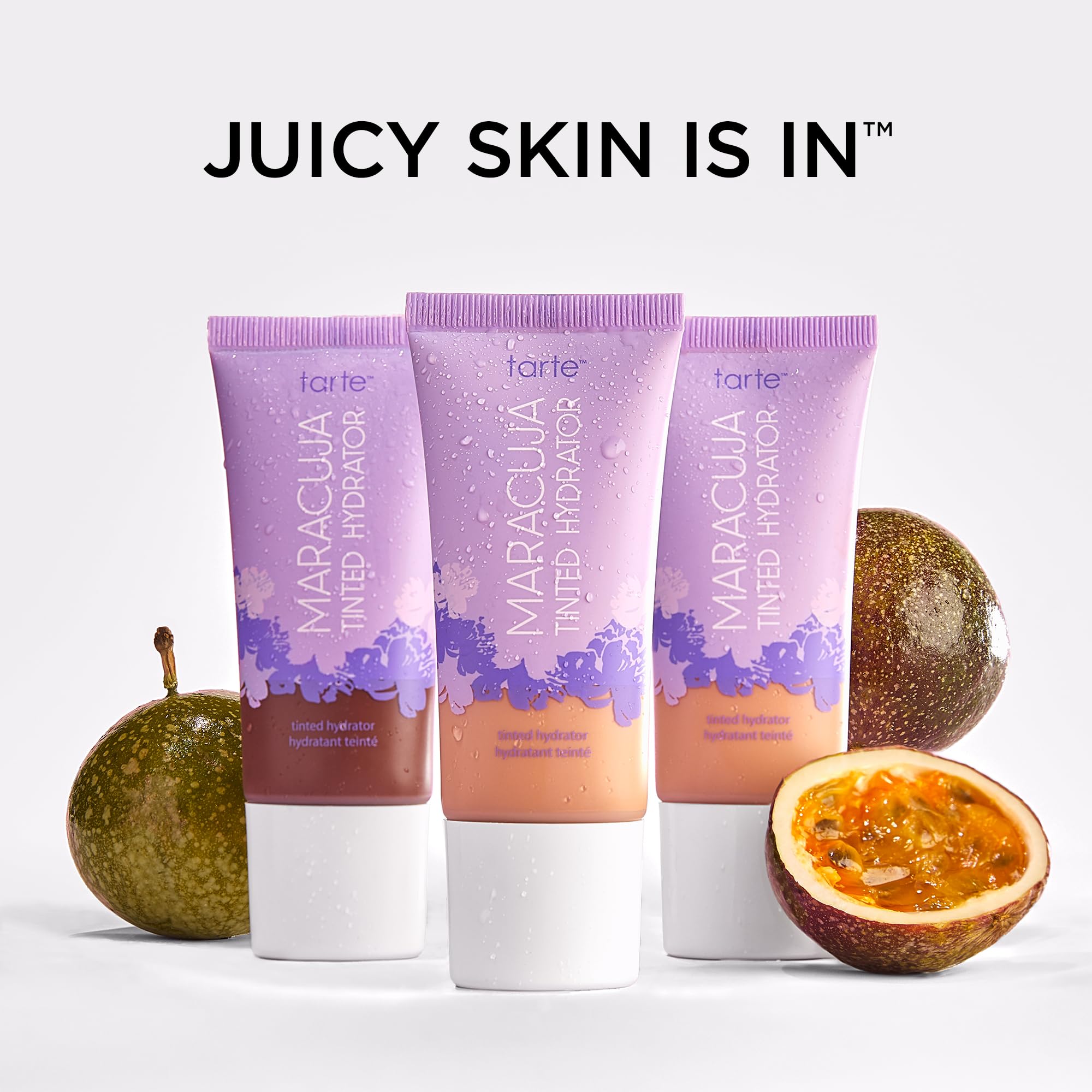 tarte maracuja tinted moisturizer – Lightweight Sheer Foundation with Buildable Longwear Coverage, Hyaluronic Acid for Hydrated Skin, Vegan & Cruelty-Free, full size, 36H medium-tan honey - Maple Wellness Supplements