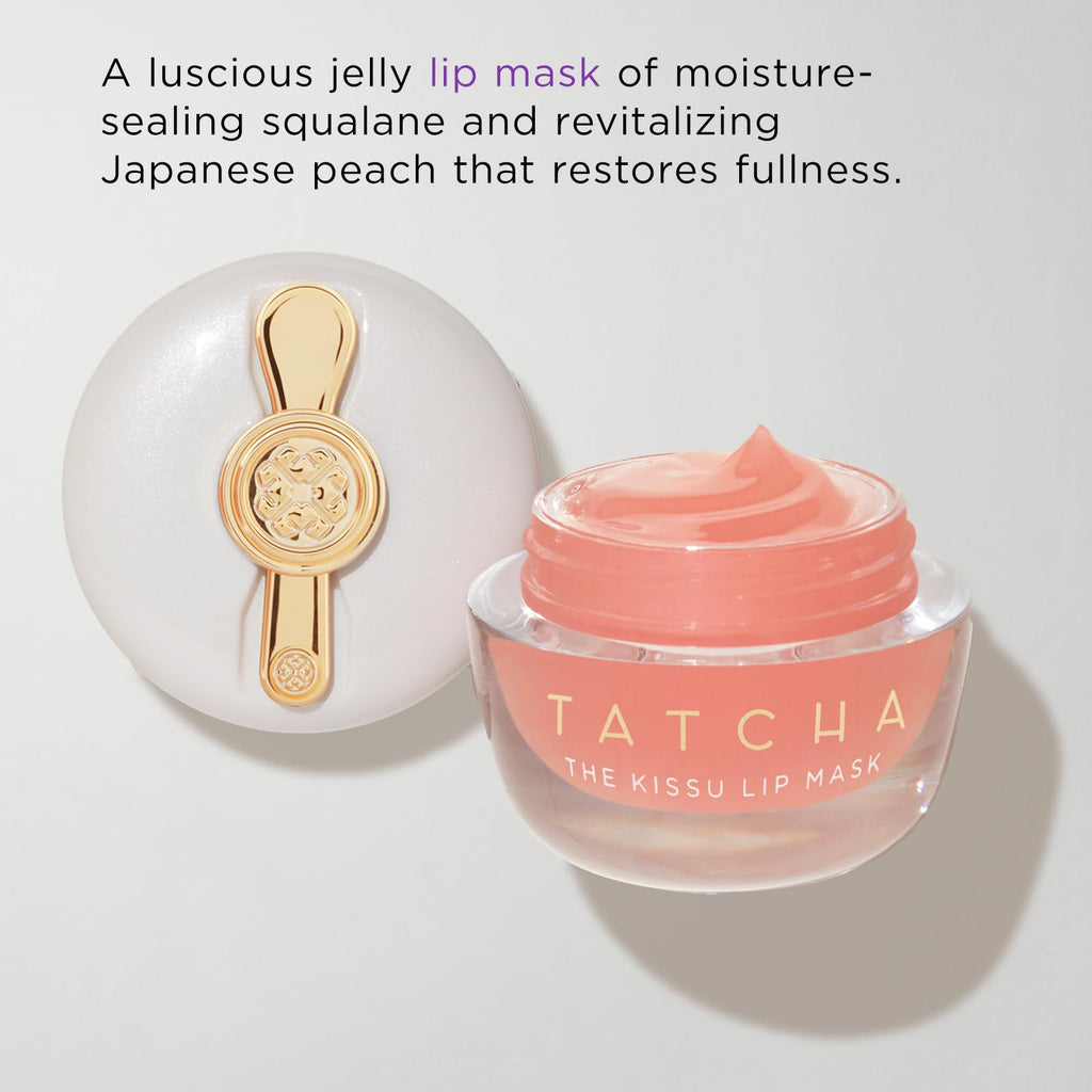 Tatcha Kissu Lip Mask | Overnight Lip Mask, Visibly Plumps and Softens for Lush Lips, 9.0 G | 0.32 oz - TrustMedUSA