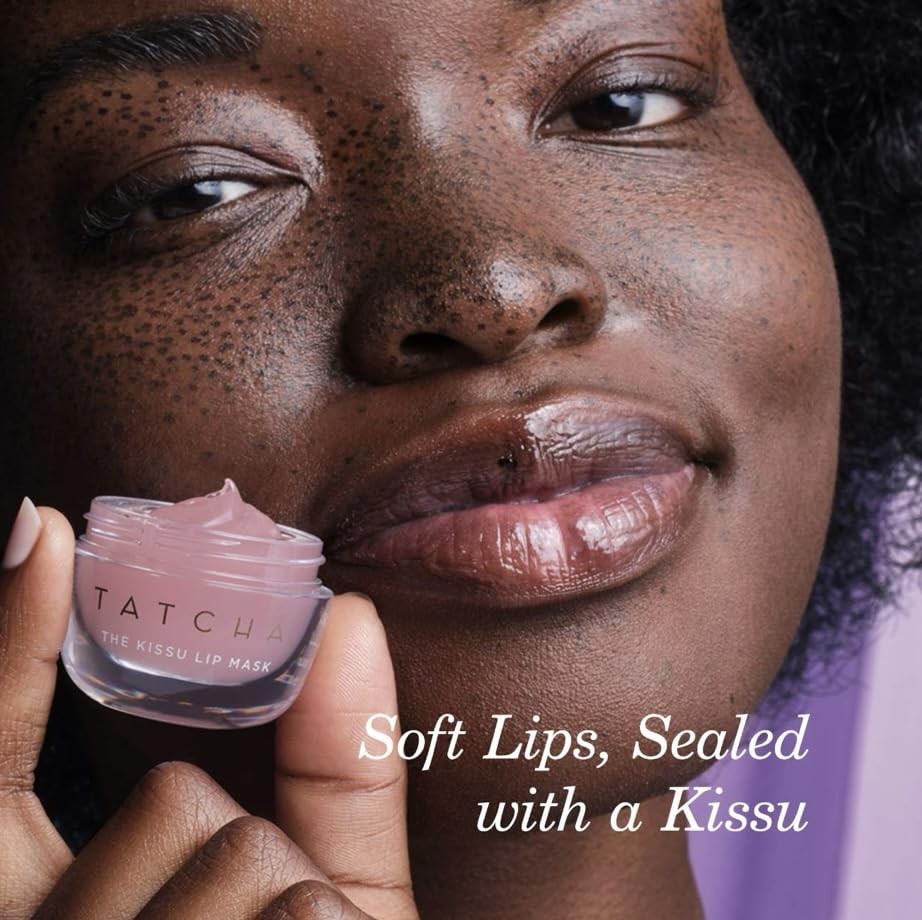Tatcha Kissu Lip Mask | Overnight Lip Mask, Visibly Plumps and Softens for Lush Lips, 9.0 G | 0.32 oz - TrustMedUSA