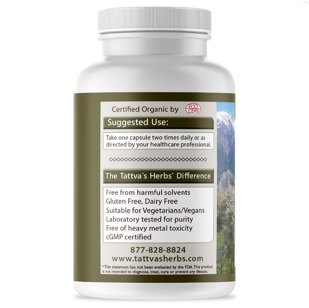 Tattva's Herbs Cardiopure Herbal Ayurvedic Supplement Vegetarian Capsules, Ashwagandha, Rauwolfia, & Arjuna Full Spectrum Co2 Extracts, Veggie Capsules, 240 Count, 25 Years of Premium Service - TrustMedUSA