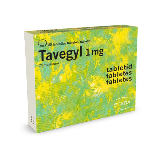 Tavegyl 1 mg tablets 20s - Allergic Rhinitis, Hay fever, Various Allergies - TrustMedUSA