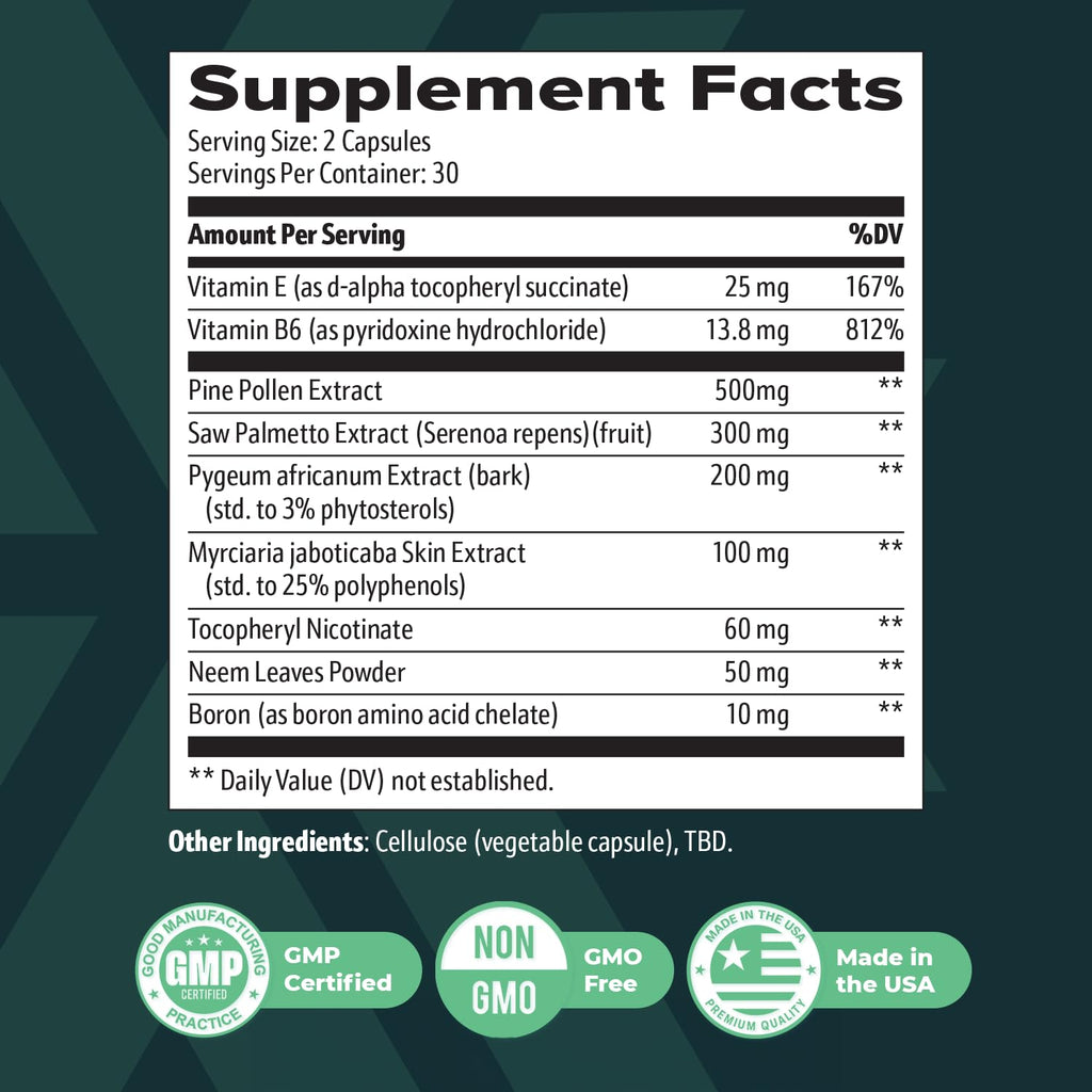 TC24 - Natural Supplement with Myrciaria Jaboticab, Lipophytol, Pygeum Africanum Extract & Boron | Non-GMO, Stimulant-Free, Easy-to-Take | Made in USA, GMP-Certified | 60 Capsules, 1 Month Supply - TrustMedUSA