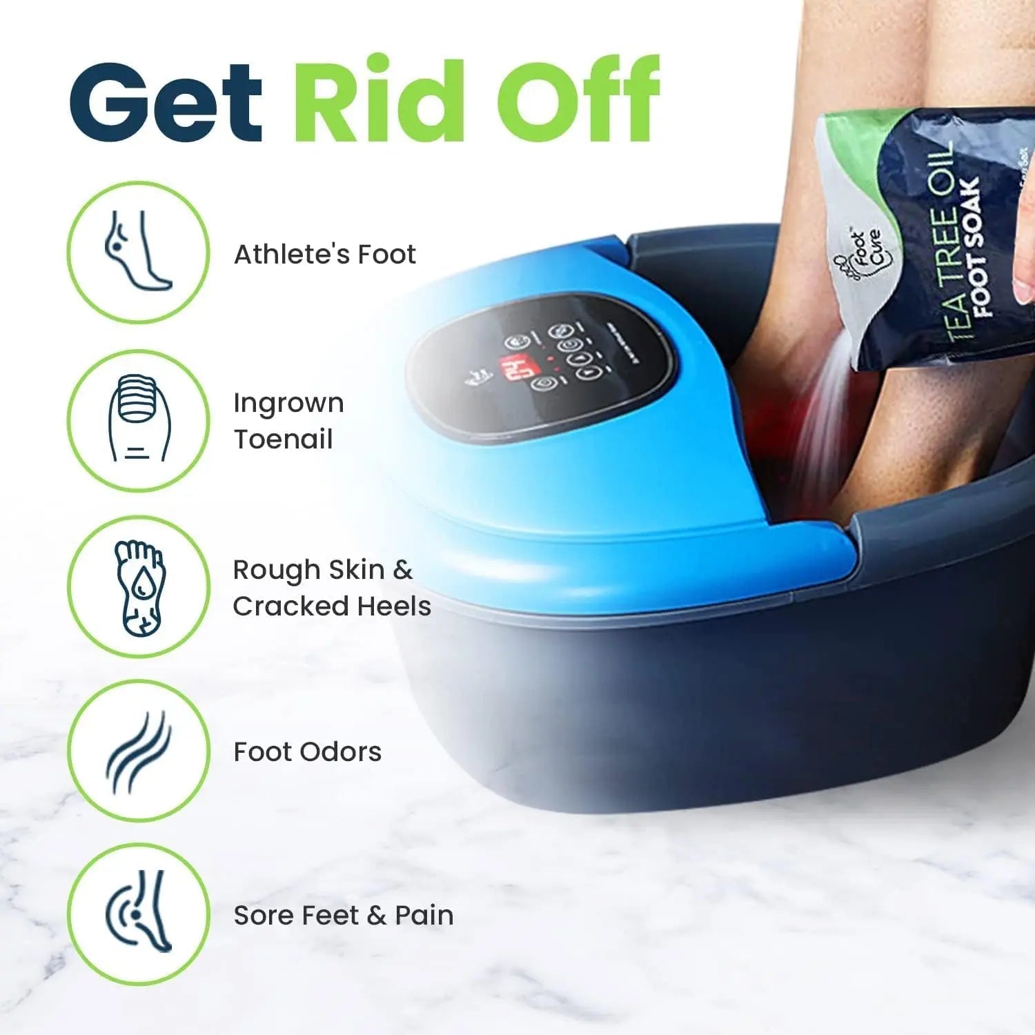 Tea Tree Oil & Citrus Detox Foot Soak with Epsom Salts - All Natural Salts for Post Workout - TrustMedUSA