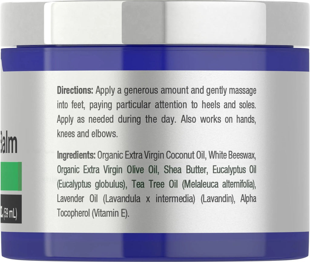 Tea Tree Oil Foot Balm | 2 oz | Moisturizes and Nourishes Dry Skin & Feet | Scientifically - TrustMedUSA