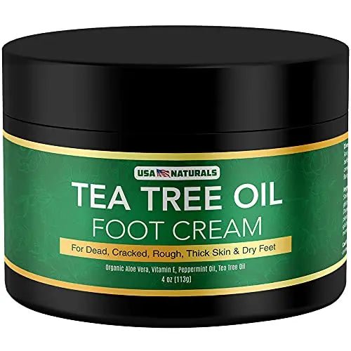 Tea Tree Oil Foot Cream For Dry Cracked Heels Repair - Natural Foot Cream For Dry Cracke - TrustMedUSA