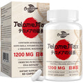 Telomere Lengthening Supplements – Organic Astragalus, Gotu Kola, Vitamin D3, Folate, L-Theanine – Anti-Aging, DNA Repair, Immune & Cellular – 60 Vegan Capsules, Made in Japan (1 Bottle) - TrustMedUSA
