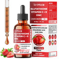 Tenmido Liposomal Glutathione Supplement - 7in1 Liquid Drops with Zinc, Vitamin C, Vitamin E, Phosphatidylcholine, Hyaluronic Acid, and Aloe Vera - Vegan, Non-GMO - 30ml 1 Fl Oz - TrustMedUSA