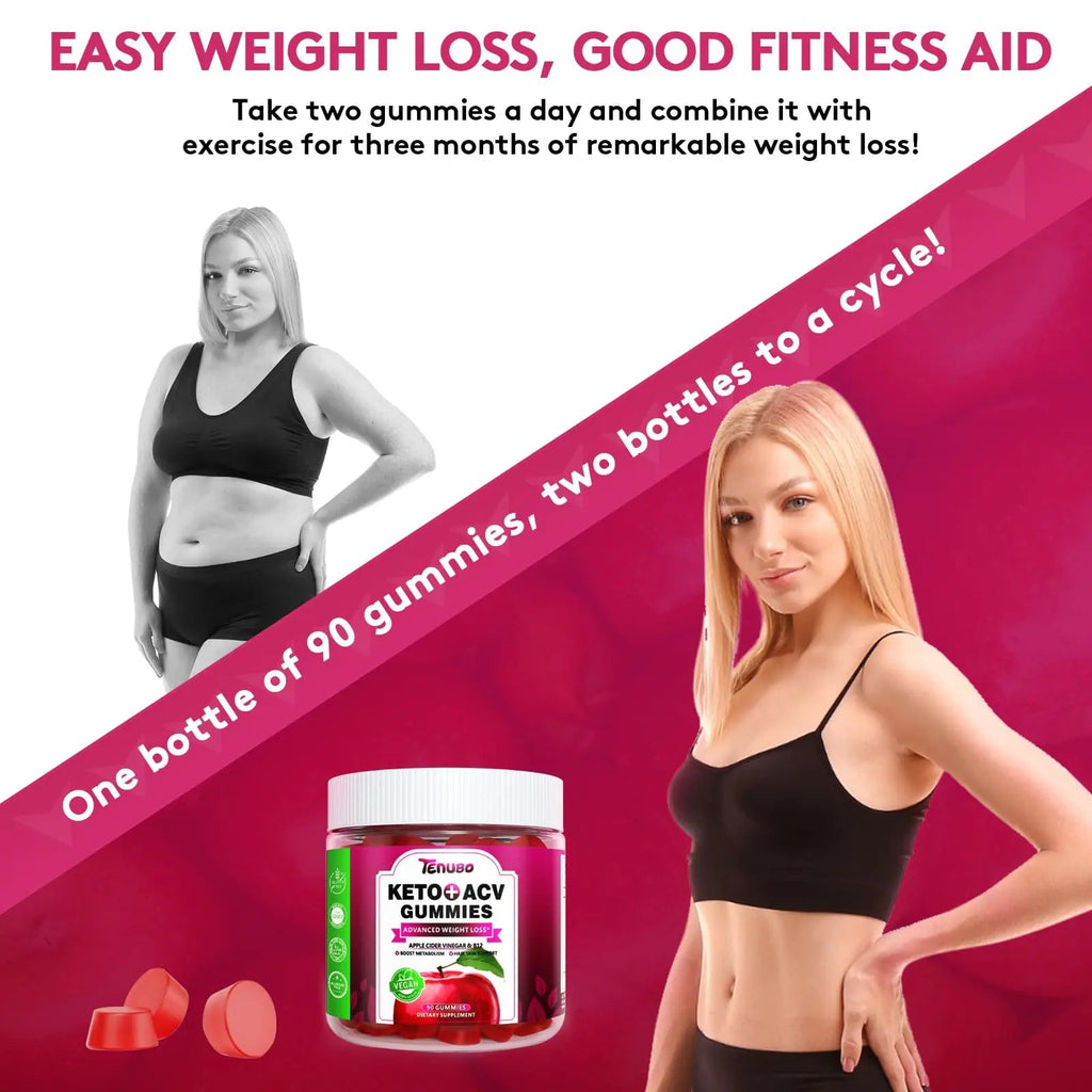 Tenubo Keto ACV Gummies Advanced Weight Loss - 90 Count Speedy Keto Acv - TrustMedUSA