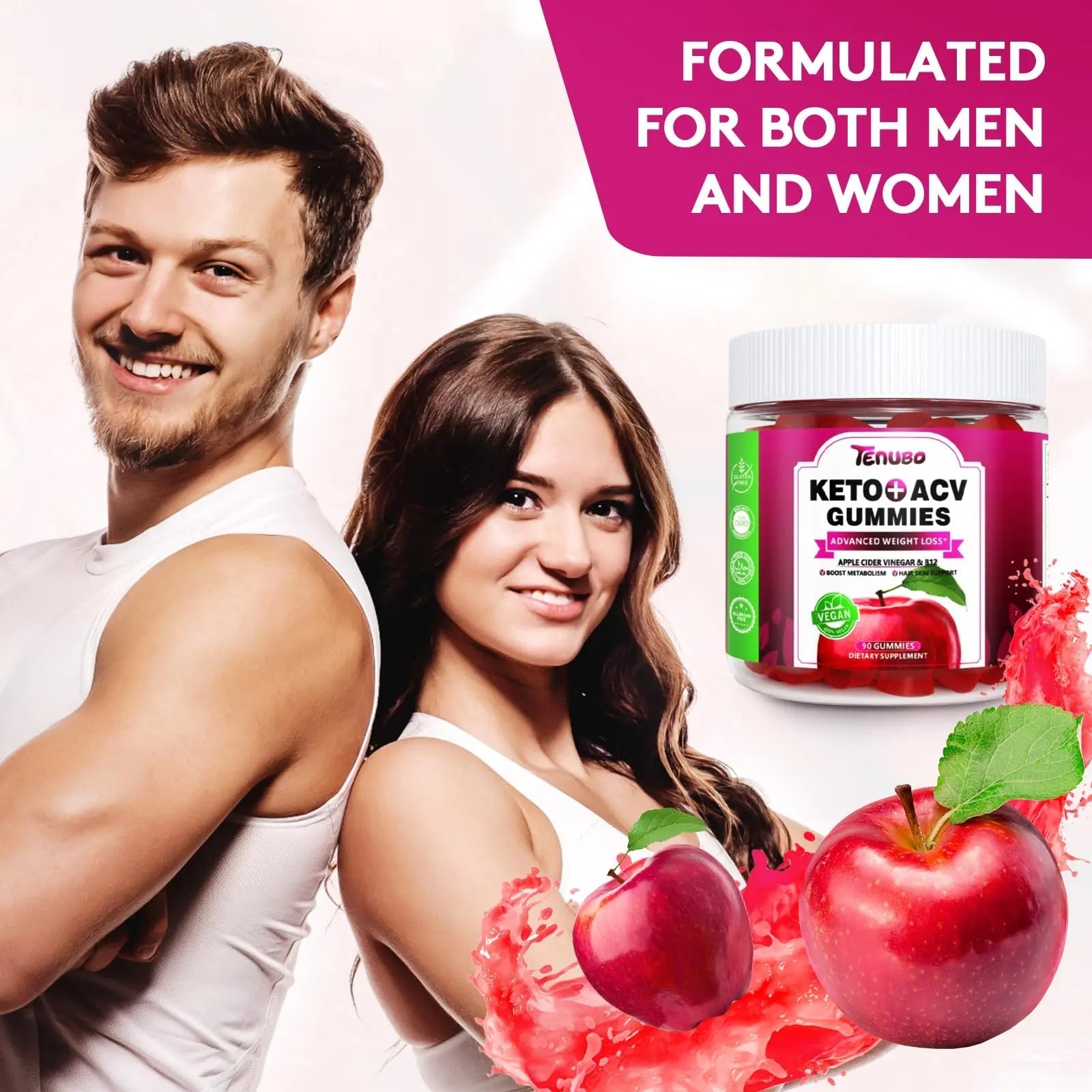 Tenubo Keto ACV Gummies Advanced Weight Loss - 90 Count Speedy Keto Acv - TrustMedUSA