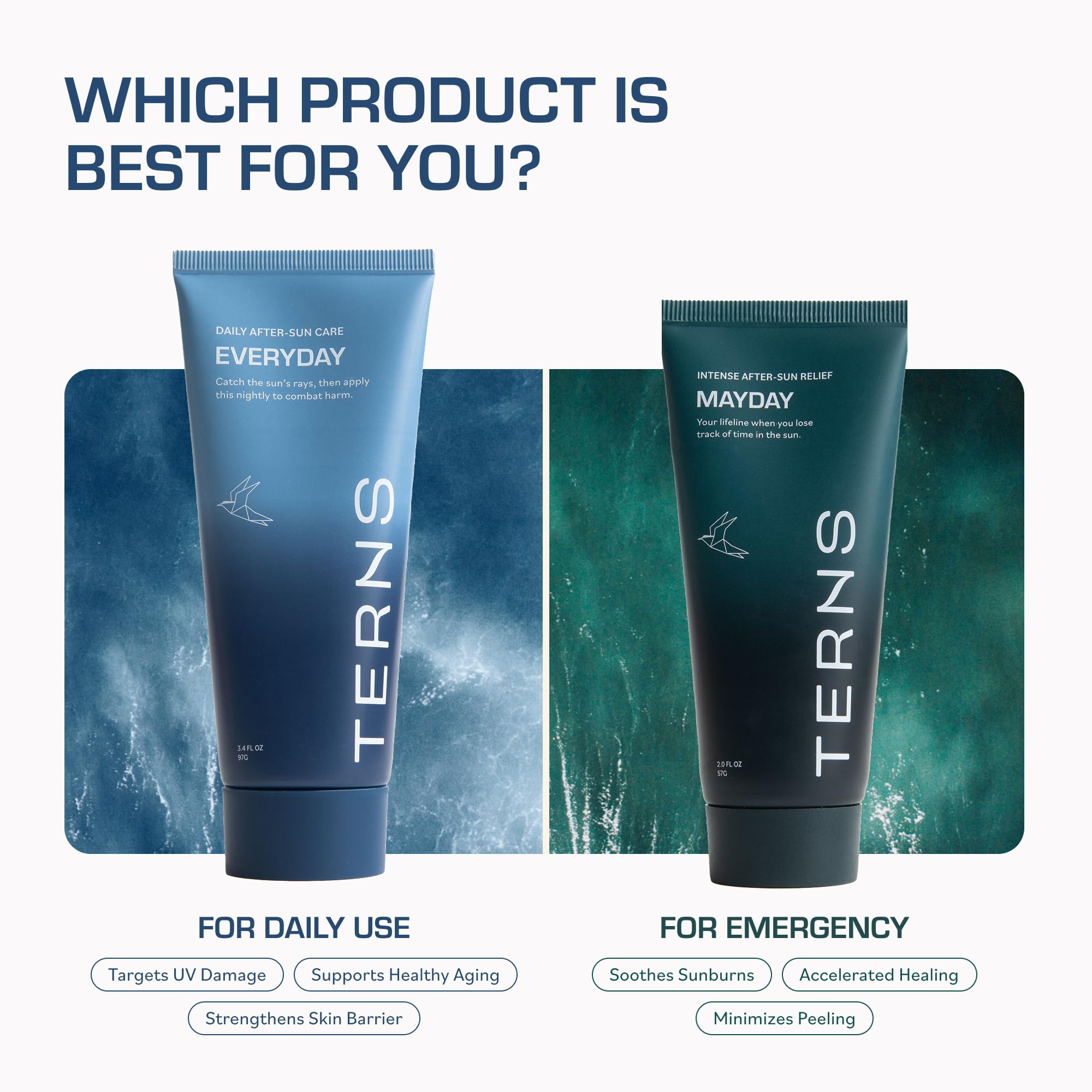 TERNS Everyday Advanced Moisturizer for Face & Body, Daily Skin Care Lotion for Men & Women, Marine Bioactive Skin Cream, Supports Firmness & Hydration, Travel Friendly, Natural Fragrance, 3.4 Oz - TrustMedUSA