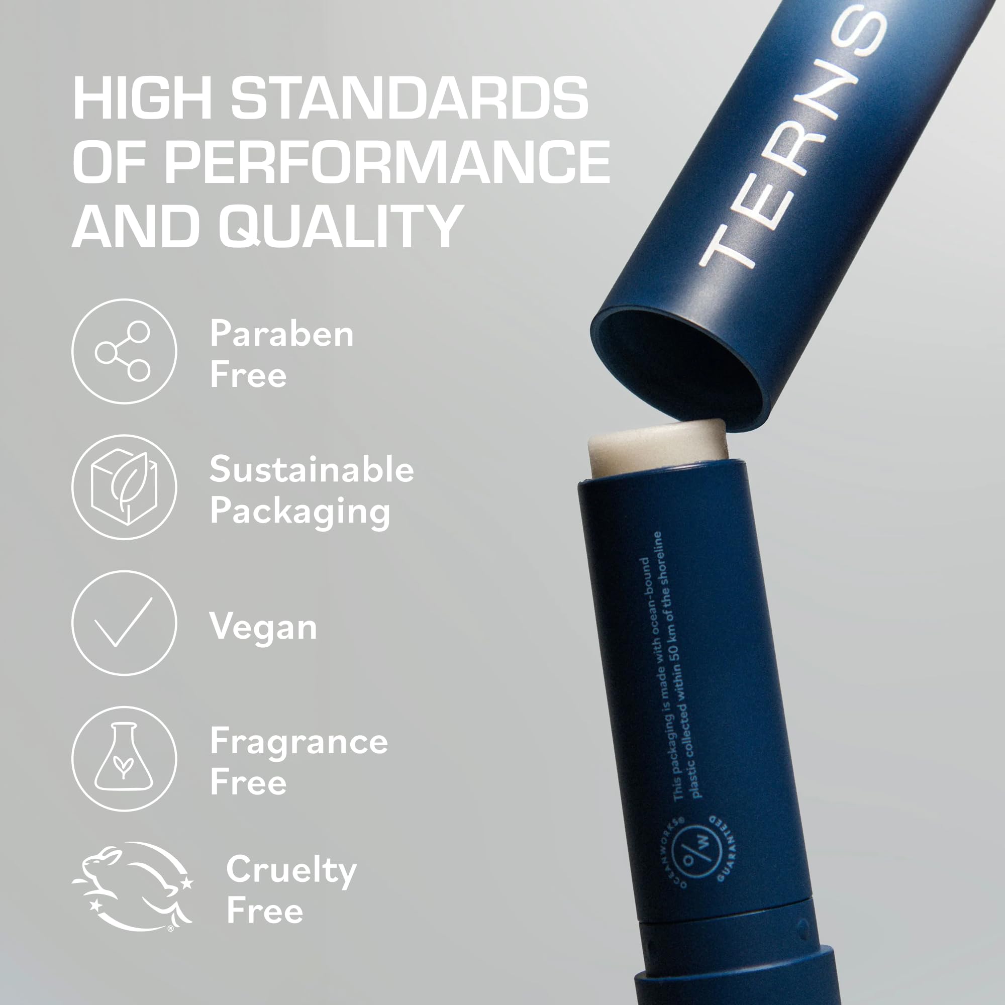 TERNS Everyday Lip Balm | Hyaluronic Acid + Baobab & Meadowfoam Oils, Algae-Powered Sirenas Complex OS, Refreshing Mint, Non-Sticky Cushion Glide, Cruelty-Free - TrustMedUSA