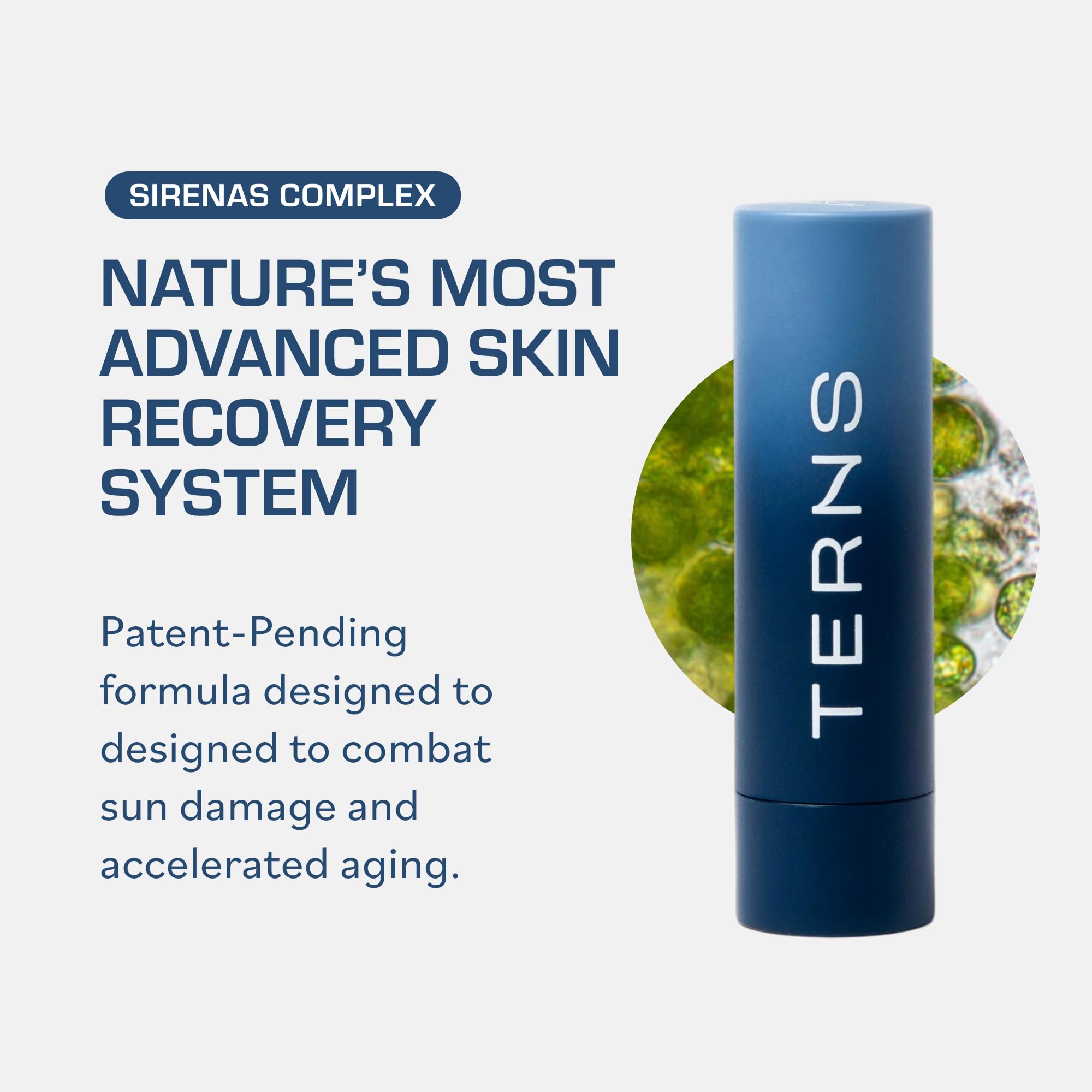 TERNS Everyday Lip Balm | Hyaluronic Acid + Baobab & Meadowfoam Oils, Algae-Powered Sirenas Complex OS, Refreshing Mint, Non-Sticky Cushion Glide, Cruelty-Free - TrustMedUSA