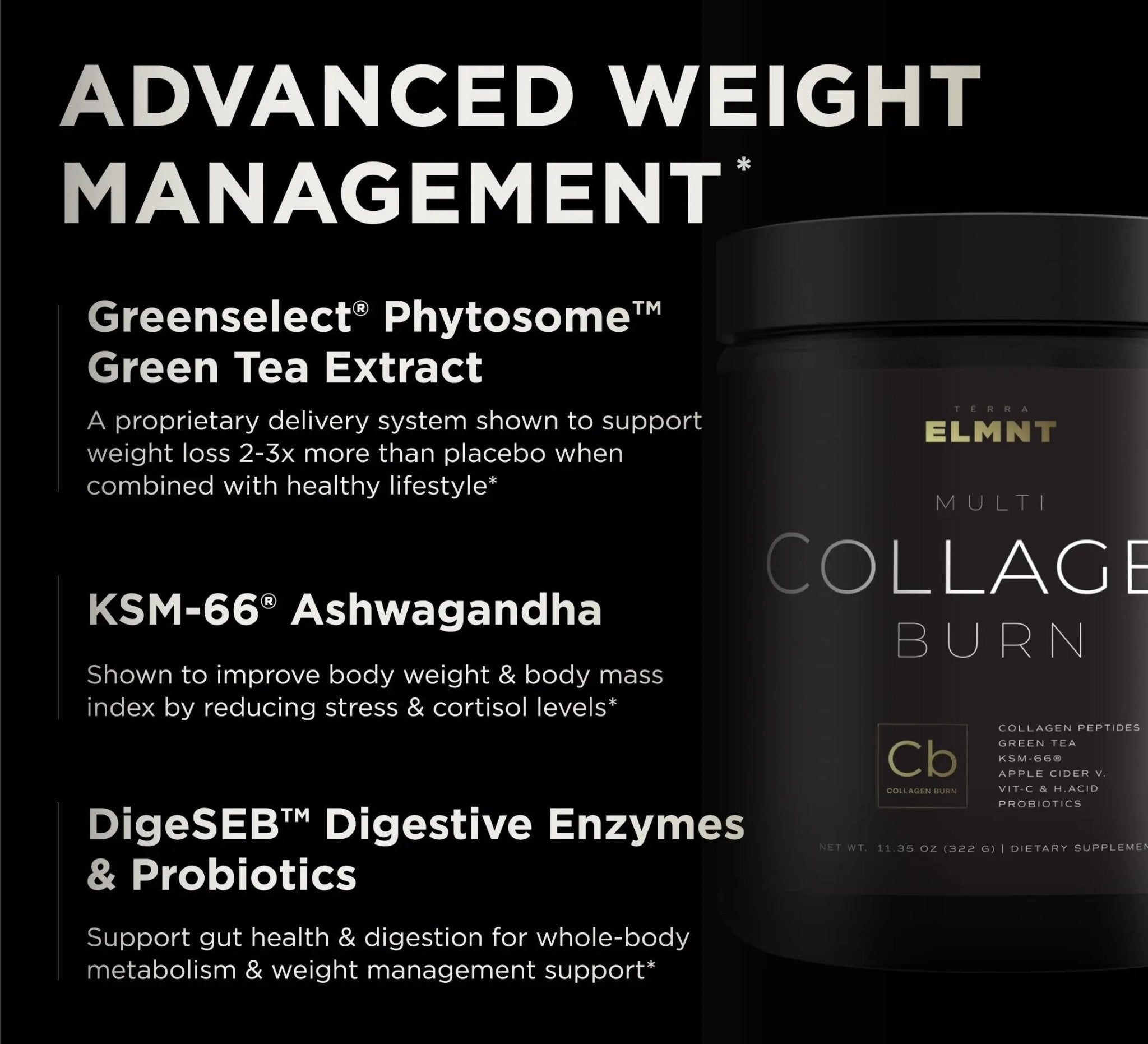 TERRA ELMNT Premium Chocolate Multi Collagen Powder for Women Weight Management - TrustMedUSA