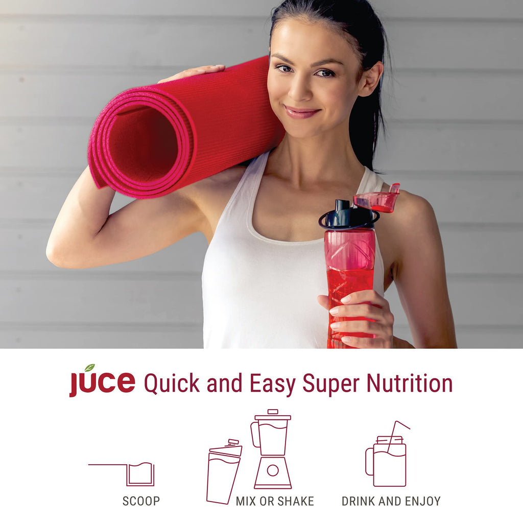 Terra Kai Organics JUCE Reds Organic Superfood Powder - Garden Berry Flavor | Fruit & Veggie Powder for Everyone w/64 Immune Boosting Superfood Plus Probiotics for Gut Health | 20 Servings (230g) - TrustMedUSA