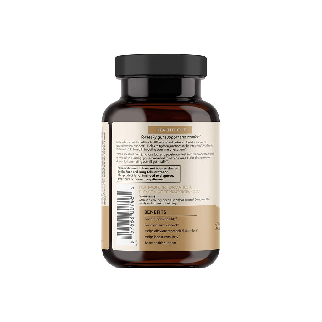 TERRA ORIGIN Healthy Gut Capsules with Immunity Boost | 90 Capsules | Non GMO, Gluten Free, Dairy Free | Digestive Support for Men and Women - TrustMedUSA