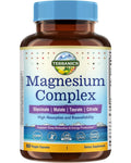 Terranics Magnesium Complex 500mg, Glycinate, Malate, Taurate, Citrate, Chelated Purified Easily Absorbed Magnesium Supplement for Sleep, Heart, Energy, Digestion Support, 60 Capsules - TrustMedUSA