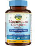 Terranics Magnesium Complex Supplement 420mg, 10-in-1 Full-Spectrum Formula, Glycinate, Citrate, Malate & More, Max Absorption, Bone and Heart Support, 120 Veggie Caps - TrustMedUSA