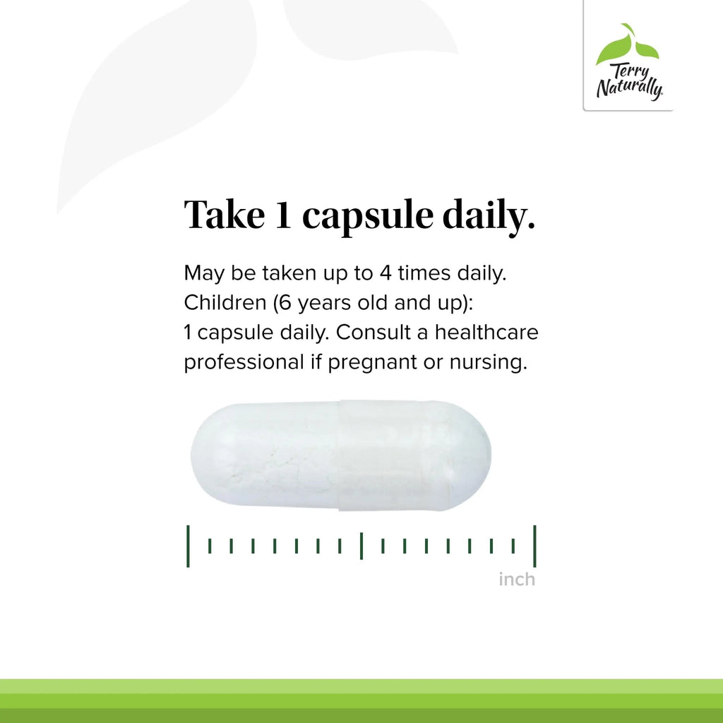 Terry Naturally BioActive Magnesium Complex - Bone & Heart Health Support - Supplement with Vitamin B6, Zinc & Magnesium - Pyridoxal-5-Phosphate Vegan Capsule Supplement - 120 Capsules - TrustMedUSA