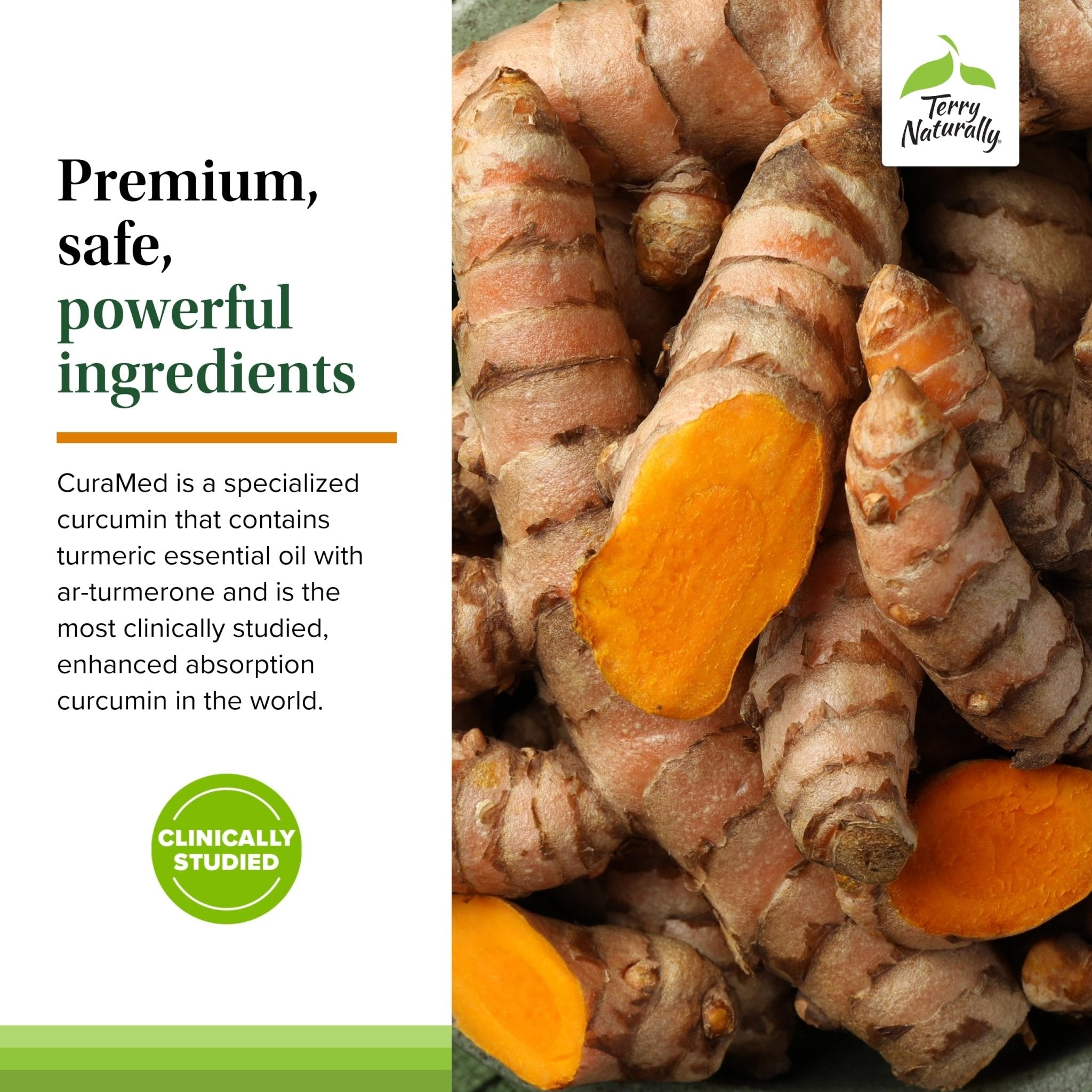 Terry Naturally CuraMed 375mg - Antioxidant Supplement for Brain & Immune Health Support - Dietary Supplement with Curcumin & Turmeric Essential Oil - Herbal Liver Support - 120 Softgels - TrustMedUSA