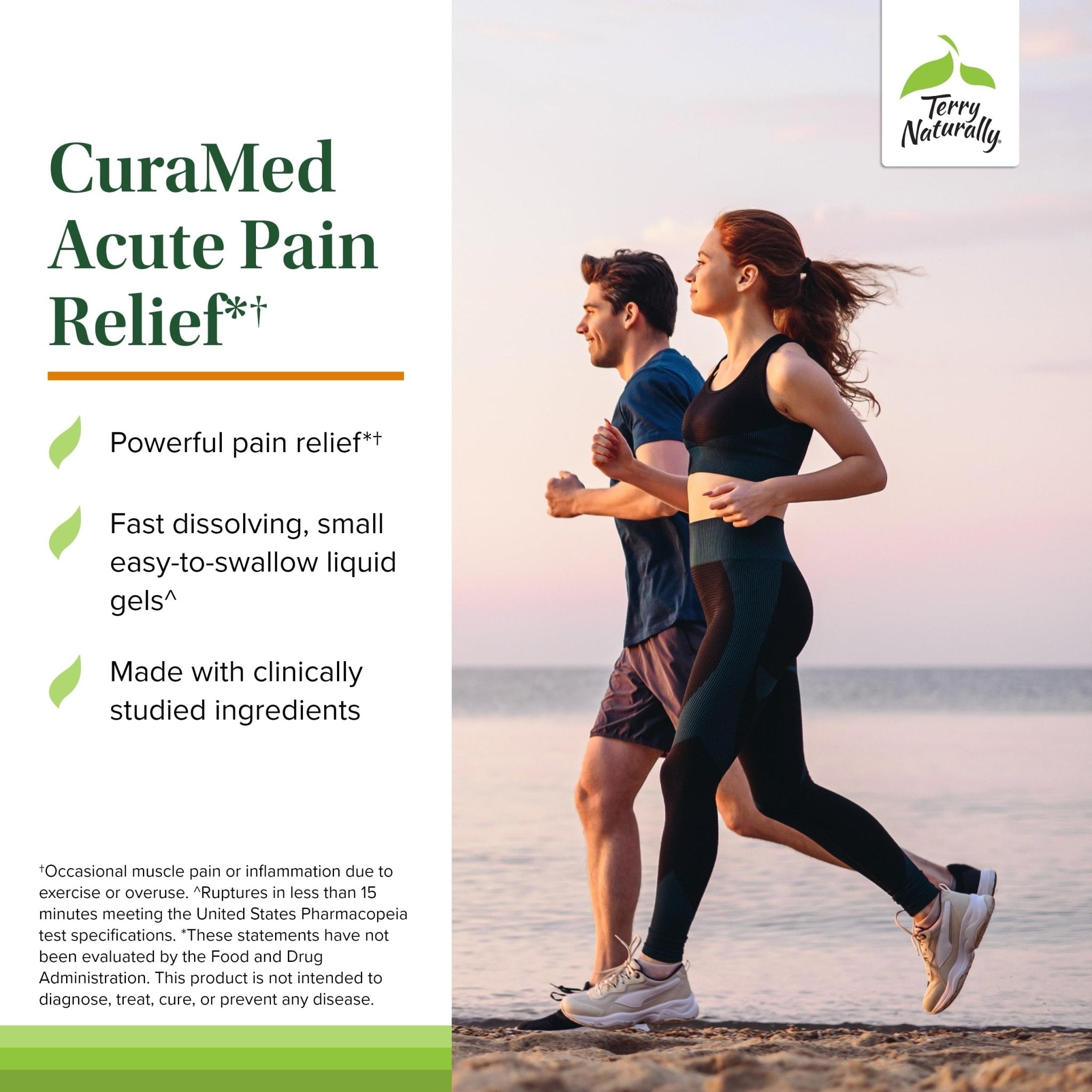 Terry Naturally CuraMed Acute Pain Relief - Supplement with BCM-95 Curcumin & BOS-10 Boswellia - Black Sesame Seed Oil to Support Relief of Occasional Discomfort - 60 Liquid Gels - TrustMedUSA