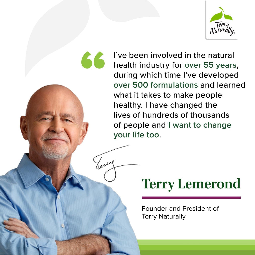 Terry Naturally Healthy PSA Levels - Dietary Supplement for Healthy Prostate & Hormone Balance Support - Herbal Supplement with Curcumin, Turmeric Essential Oil & Grape Seed Extract - 60 Softgels - TrustMedUSA