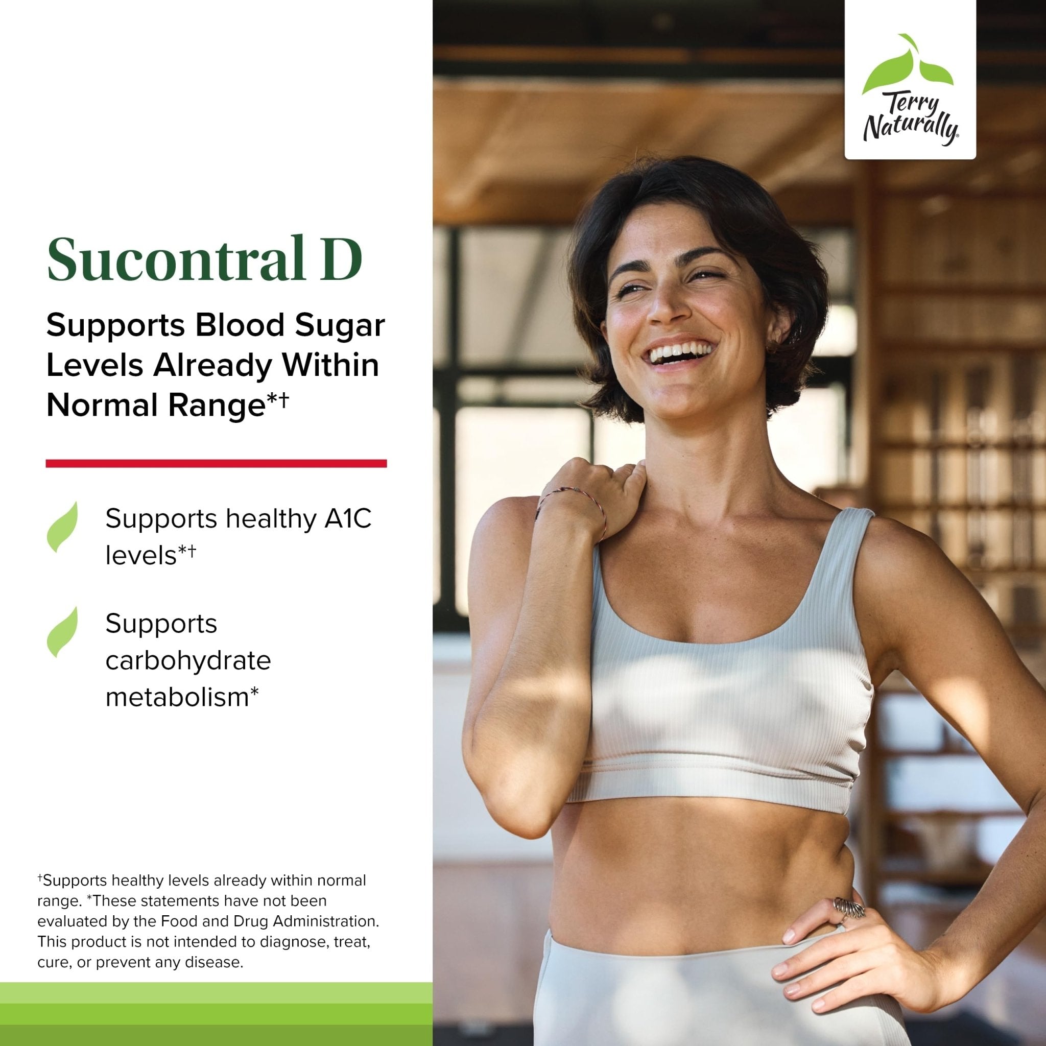 Terry Naturally Sucontral D - B-Complex & Folate Supplement - Carbohydrate Metabolism Support - Vitamin & Mineral Supplement with Zinc & Chromium - 120 Capsules (Pack of 2) - TrustMedUSA