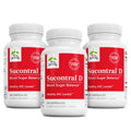 Terry Naturally Sucontral D - B-Complex & Folate Supplement - Carbohydrate Metabolism Support - Vitamin & Mineral Supplement with Zinc & Chromium - 60 Capsules (Pack of 3) - TrustMedUSA