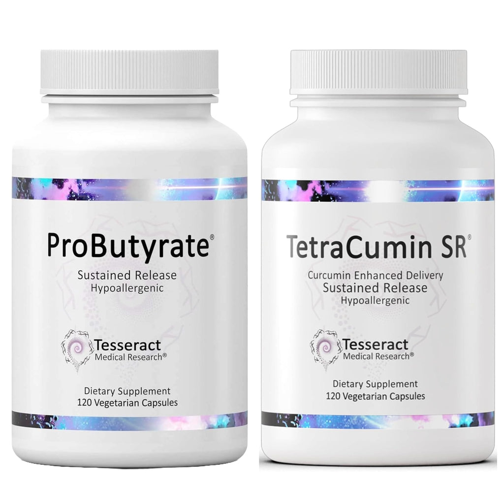 Tesseract Medical Research ProButyrate Gut Health Supplement, Butyric Acid Complex & TetraCumin SR Joint Support Supplement, Sustained Release - TrustMedUSA