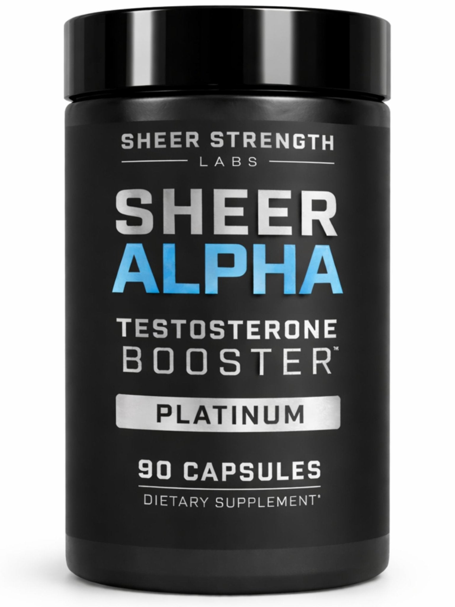 Testosterone Booster for Men - Sheer Alpha T-Booster - Clinically Backed Dose, Strongest Formula - Made in USA - Premium Blend of Fadogia Agrestis Tongkat Ali and Shilajit. 30 Servings - TrustMedUSA