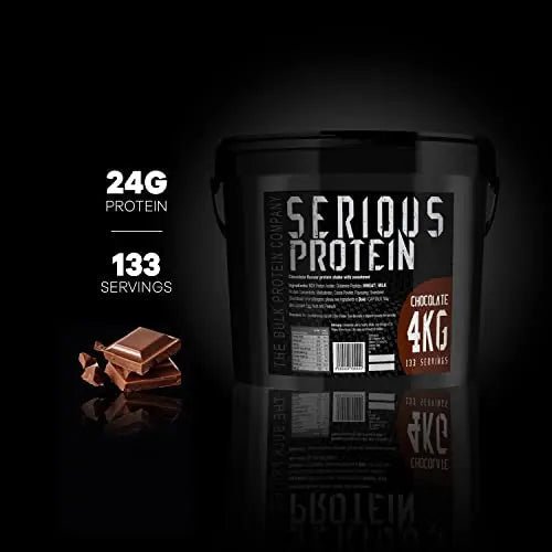 The Bulk Protein Company – SERIOUS PROTEIN – Protein Powder – 4kg – Low Carb - TrustMedUSA