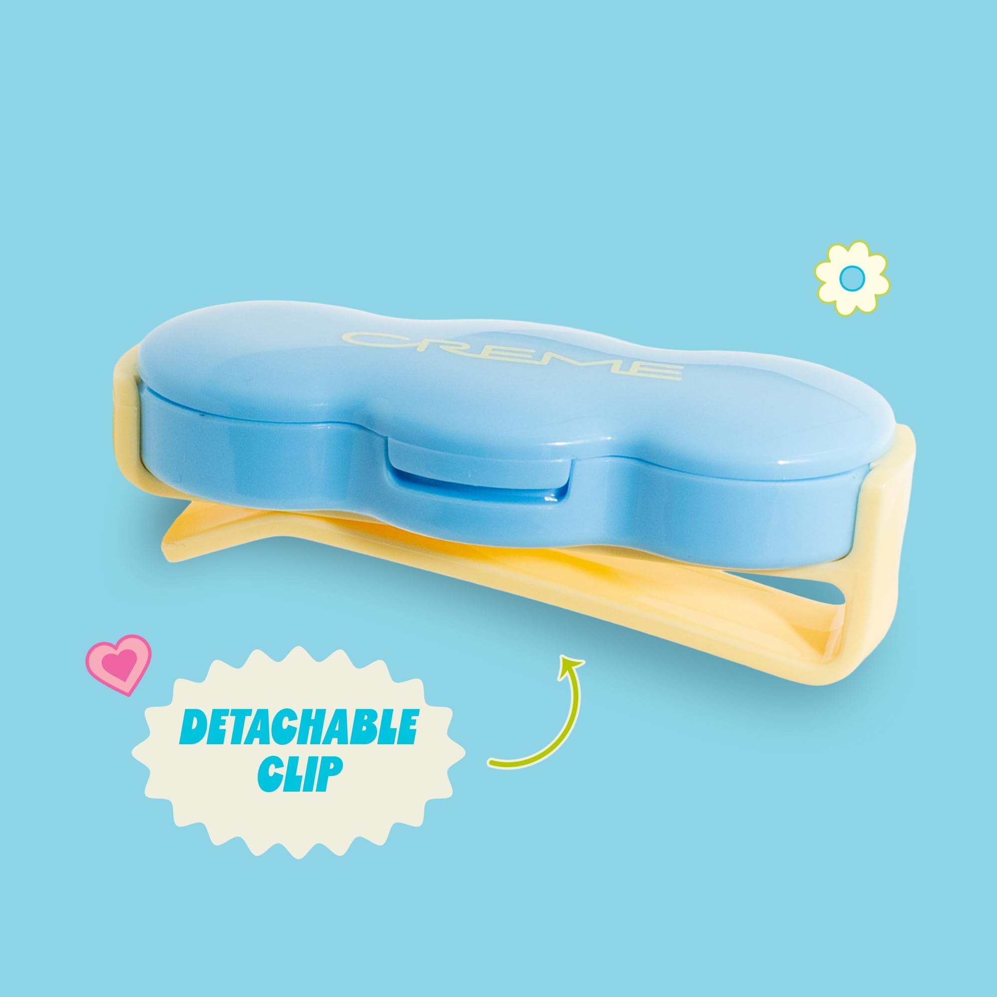 The Crème Shop Shimmer Pop Clip-On Lip Gloss | Korean Makeup, Cute Clip Accessory, Hydrating, Non-Sticky, Shea Butter, Hyaluronic Acid, Vitamine E- Gravity Glow - TrustMedUSA