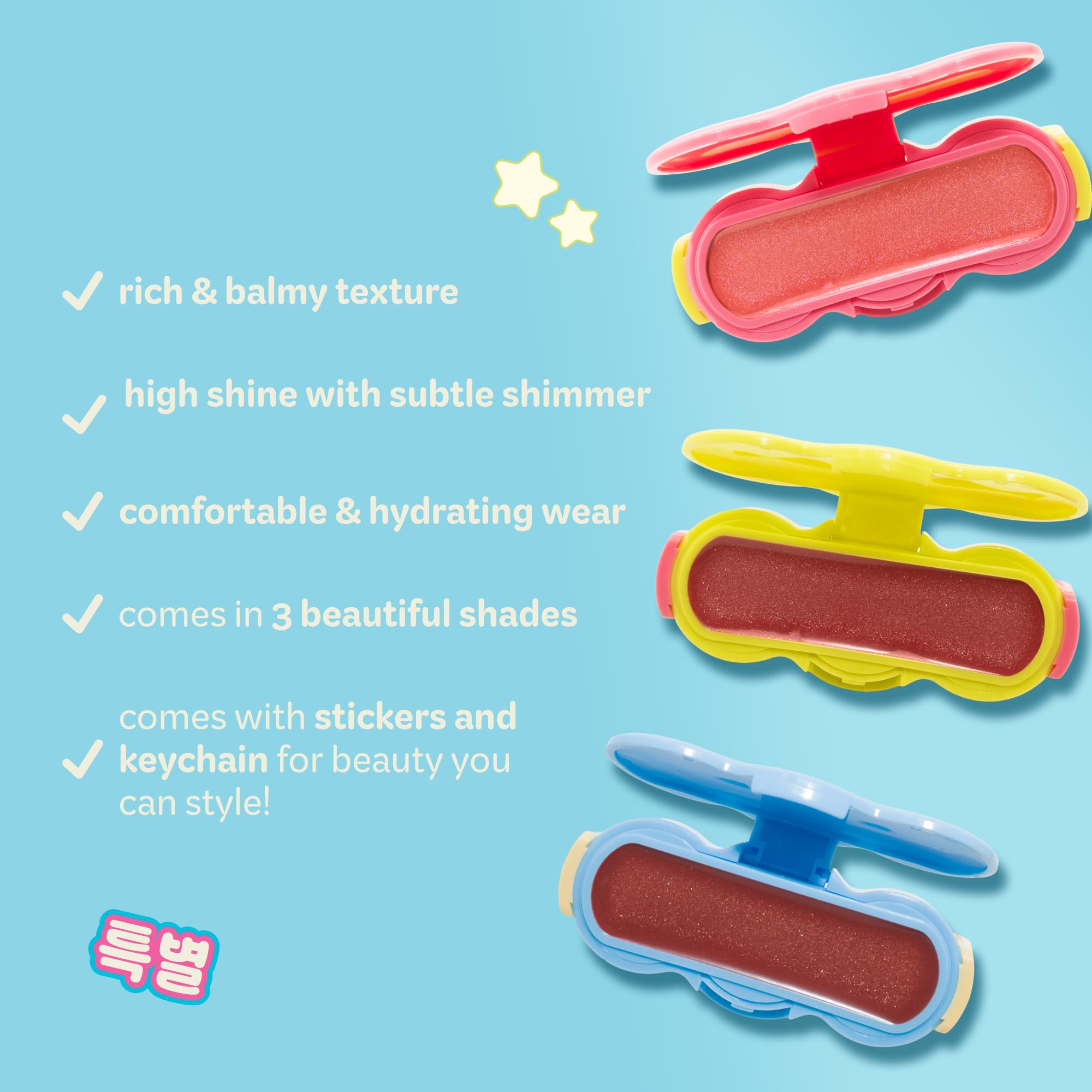 The Crème Shop Shimmer Pop Clip-On Lip Gloss | Korean Makeup, Cute Clip Accessory, Hydrating, Non-Sticky, Shea Butter, Hyaluronic Acid, Vitamine E- Nude Orbit - TrustMedUSA