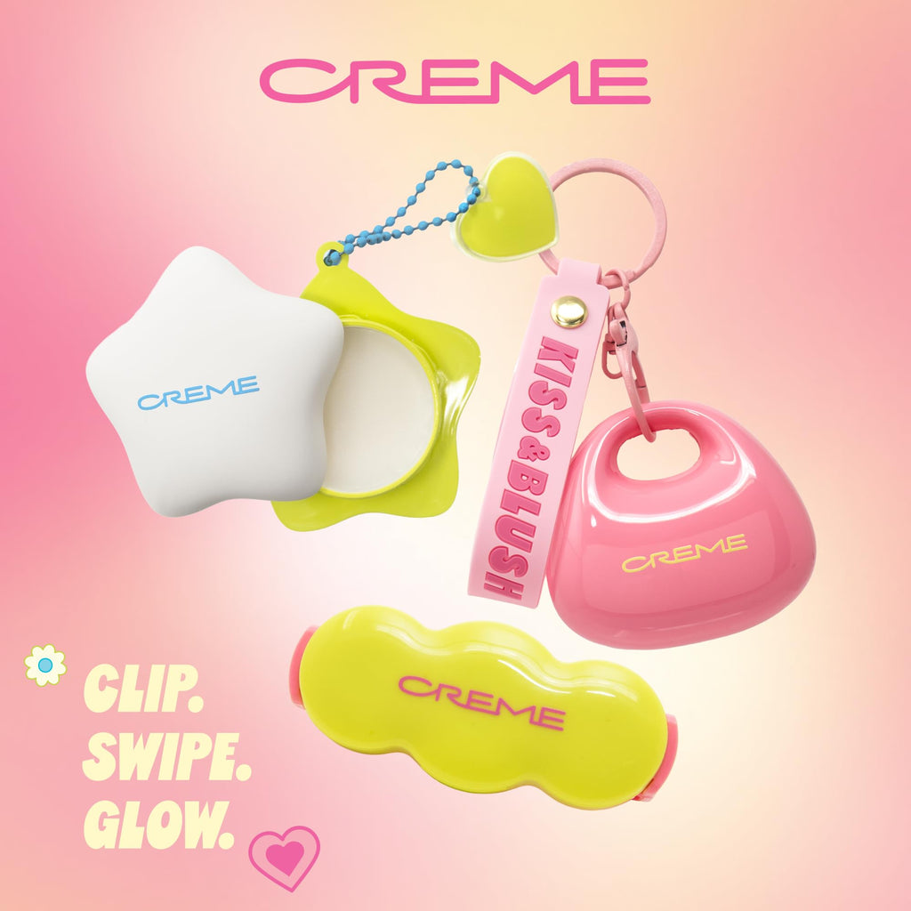 The Crème Shop Shimmer Pop Clip-On Lip Gloss | Korean Makeup, Cute Clip Accessory, Hydrating, Non-Sticky, Shea Butter, Hyaluronic Acid, Vitamine E- Nude Orbit - TrustMedUSA