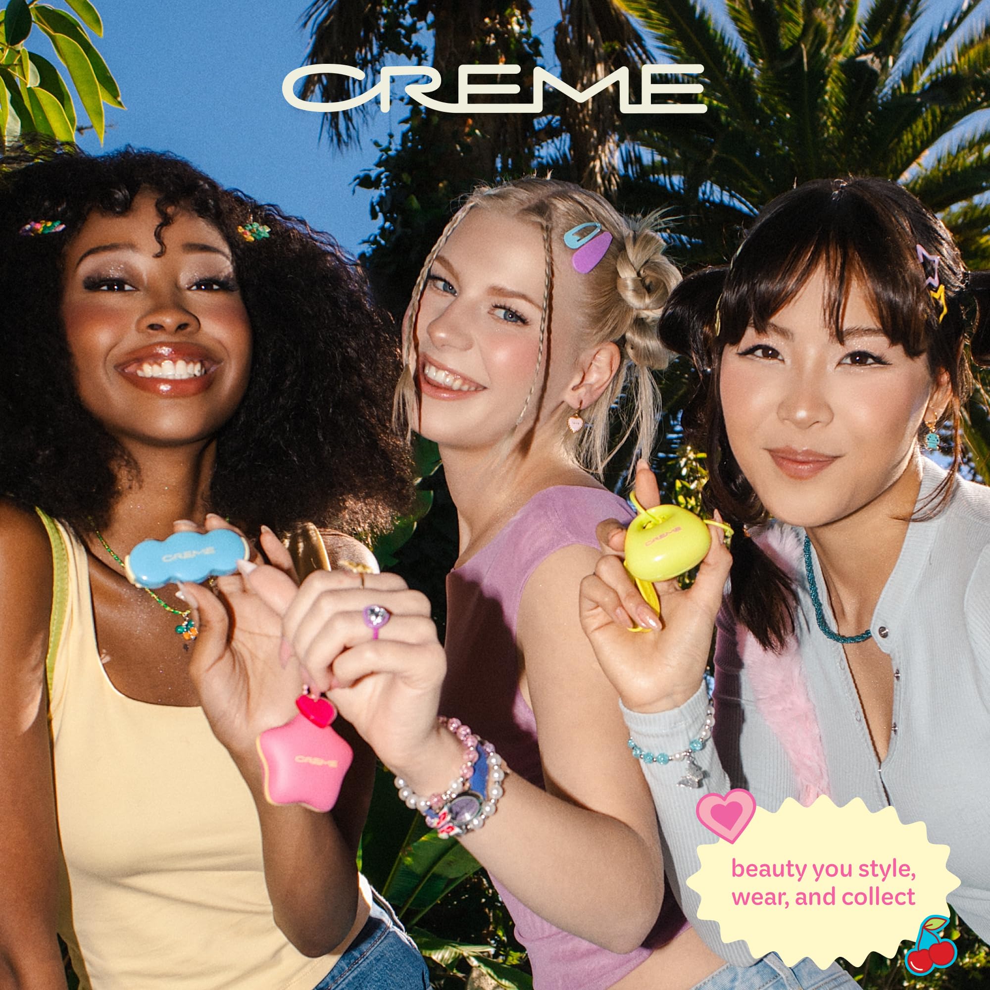The Crème Shop Shimmer Pop Clip-On Lip Gloss | Korean Makeup, Cute Clip Accessory, Hydrating, Non-Sticky, Shea Butter, Hyaluronic Acid, Vitamine E- Nude Orbit - TrustMedUSA