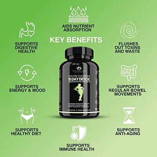 THE ENCLARE NUTRITION Colon Cleanser Detox. Premium 15 Day Fast-Acting Diet Pills - TrustMedUSA