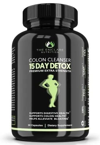 THE ENCLARE NUTRITION Colon Cleanser Detox. Premium 15 Day Fast-Acting Diet Pills - TrustMedUSA