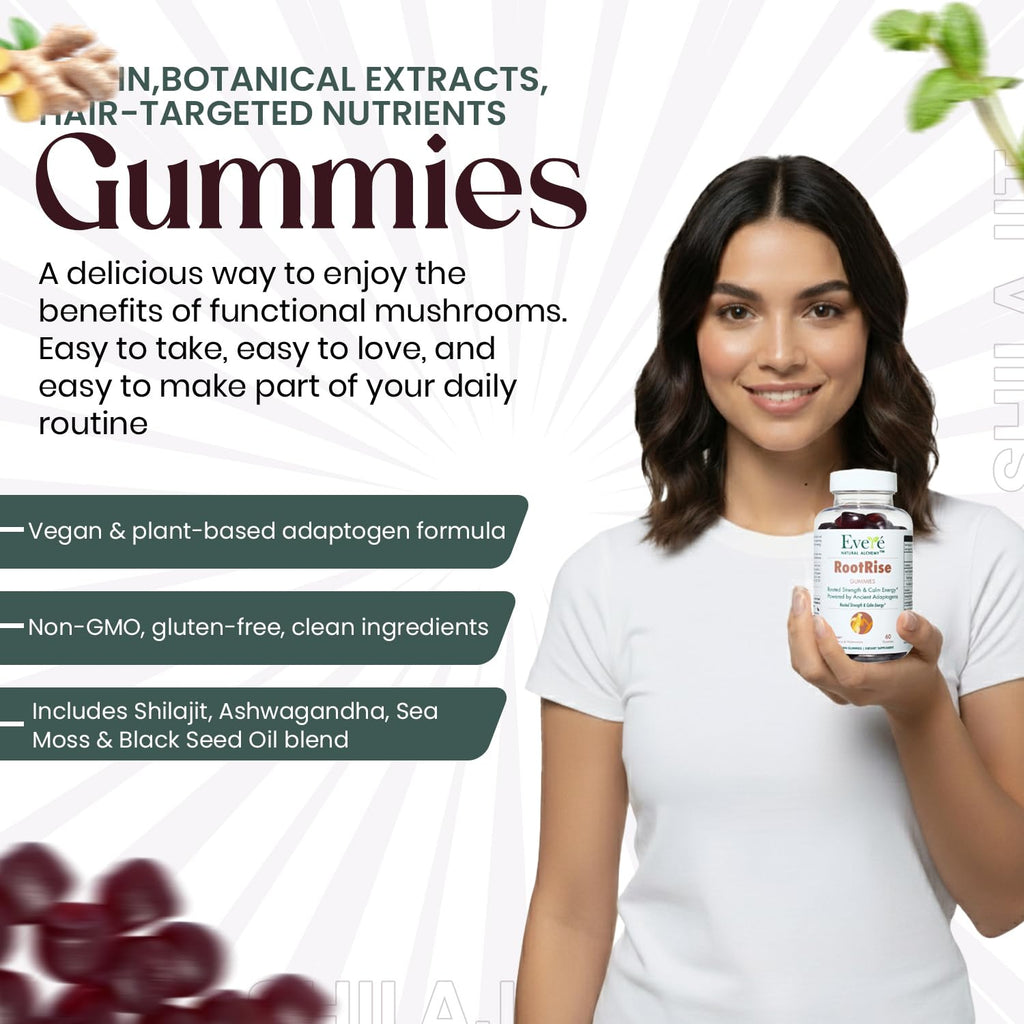 The EverÉ Natural Alchemy Evere RootRise Gummies - Shilajit + Ashwagandha Gummies - TrustMedUSA