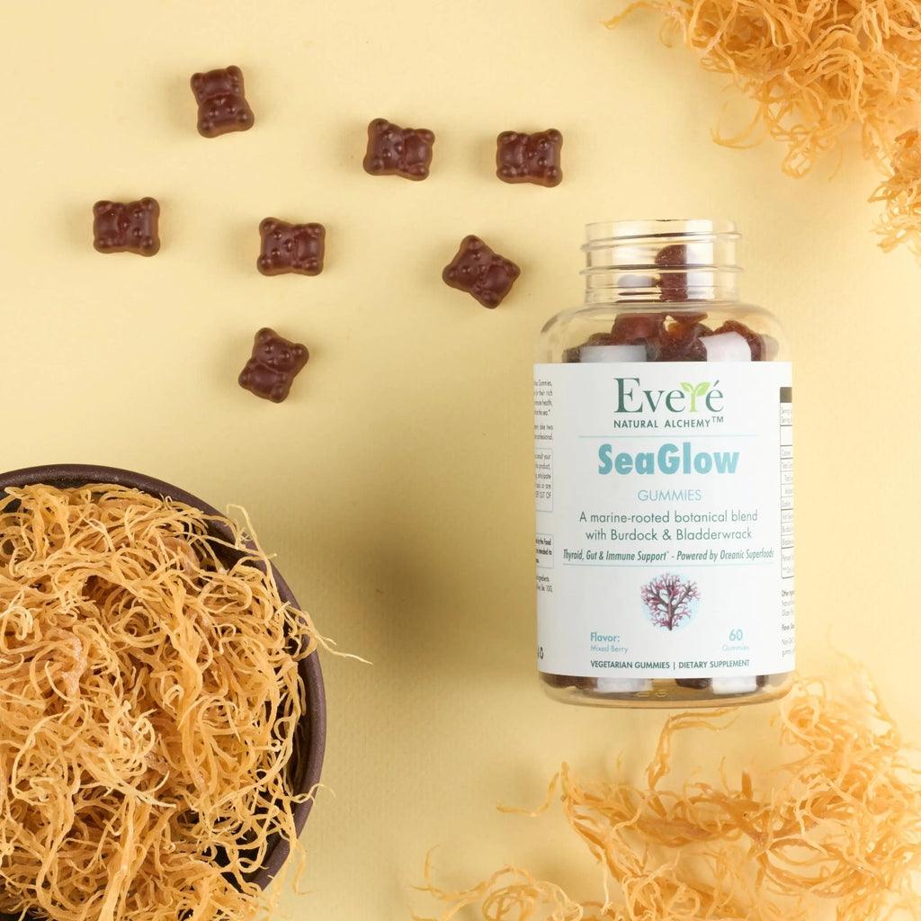 The EverÉ Natural Alchemy Sea Moss with Bladderwrack & Burdock Root – Vegan, Plant-Based Gummies with Minerals & Botanicals – Mixed-Berry Flavor, Non-GMO & Gluten-Free - TrustMedUSA