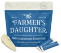 THE FARMER'S DAUGHTER Colostrum Powder | Unflavored | Gut Health & Bloating | Hair, Skin & Nails | Immunity Supplement | 30 Individual Travel Stick Packs - TrustMedUSA