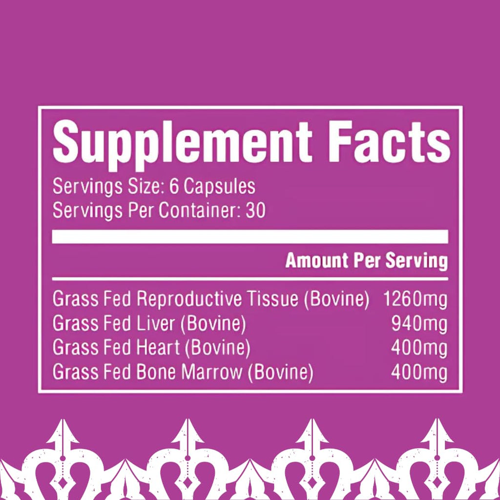 The Fittest Queen Organ Supplement, Hormone & Energy Support, 180 Capsules - TrustMedUSA