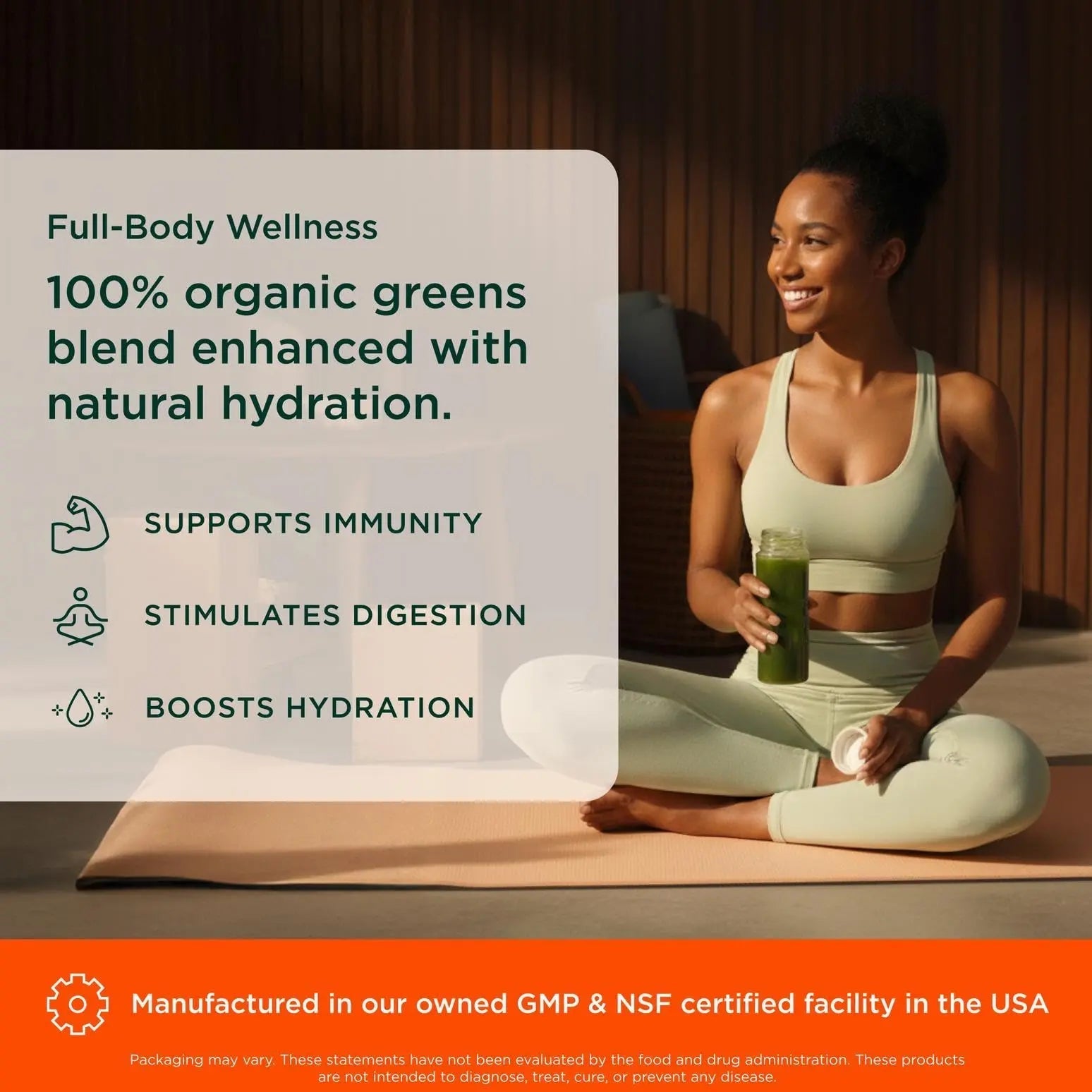 The Genius Brand Daily Superfood Greens - Organic Plant-Based Powder - Pineapple Flavor - Whole Food Blend with Greens, Fruits & Veggies - 30 Serving - TrustMedUSA
