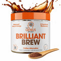 The Genius Brand Genius Brilliant Brew - Natural Coffee Substitute for Clear Thinking, Energy & Immune Support - No Crash or Jitters - Powered by Nootropics - Non-GMO - 30 Servings - Sweet Cocoa - TrustMedUSA