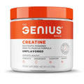 The Genius Brand Genius Creatine - Creatine Monohydrate Powder for Active Lifestyles - Endurance, Strength, Brain Performance & Muscle Health Support - Mind-to-Muscle Formula - Unflavored - 6 oz - TrustMedUSA