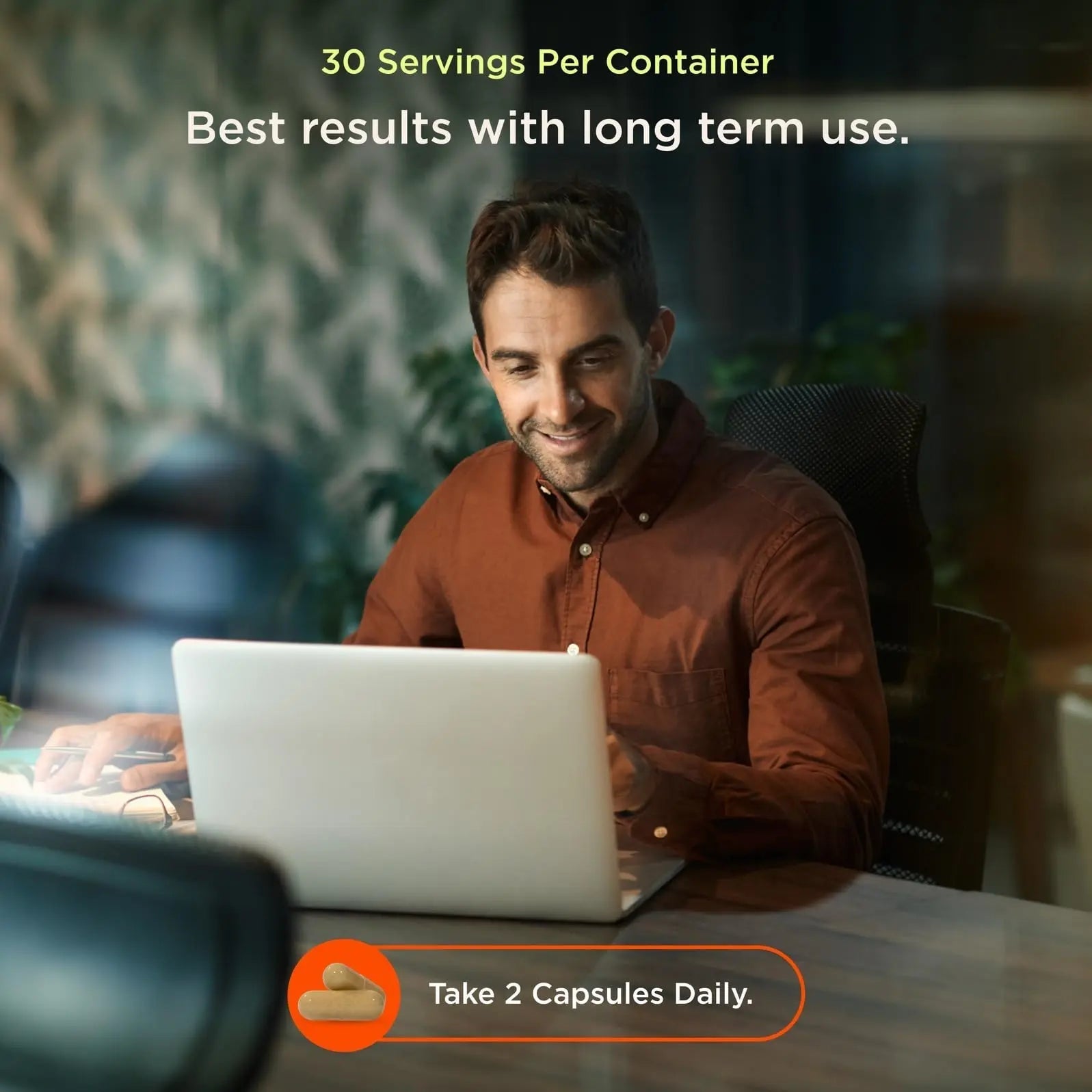 The Genius Brand Genius Eternal - Cellular Repair Supplement for Daily Clarity - Supports Brain Health, Endurance, Energy, Focus, Memory & Vitality - Non-GMO - 60 Veggie Capsules - TrustMedUSA
