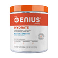 The Genius Brand Genius Hydrate - Electrolyte Supplement for Daily Hydration - Coconut Water - Sugar-Free - 8 Essential Minerals & Nutrients - Non-GMO - Blue Raspberry - 50 Servings - TrustMedUSA