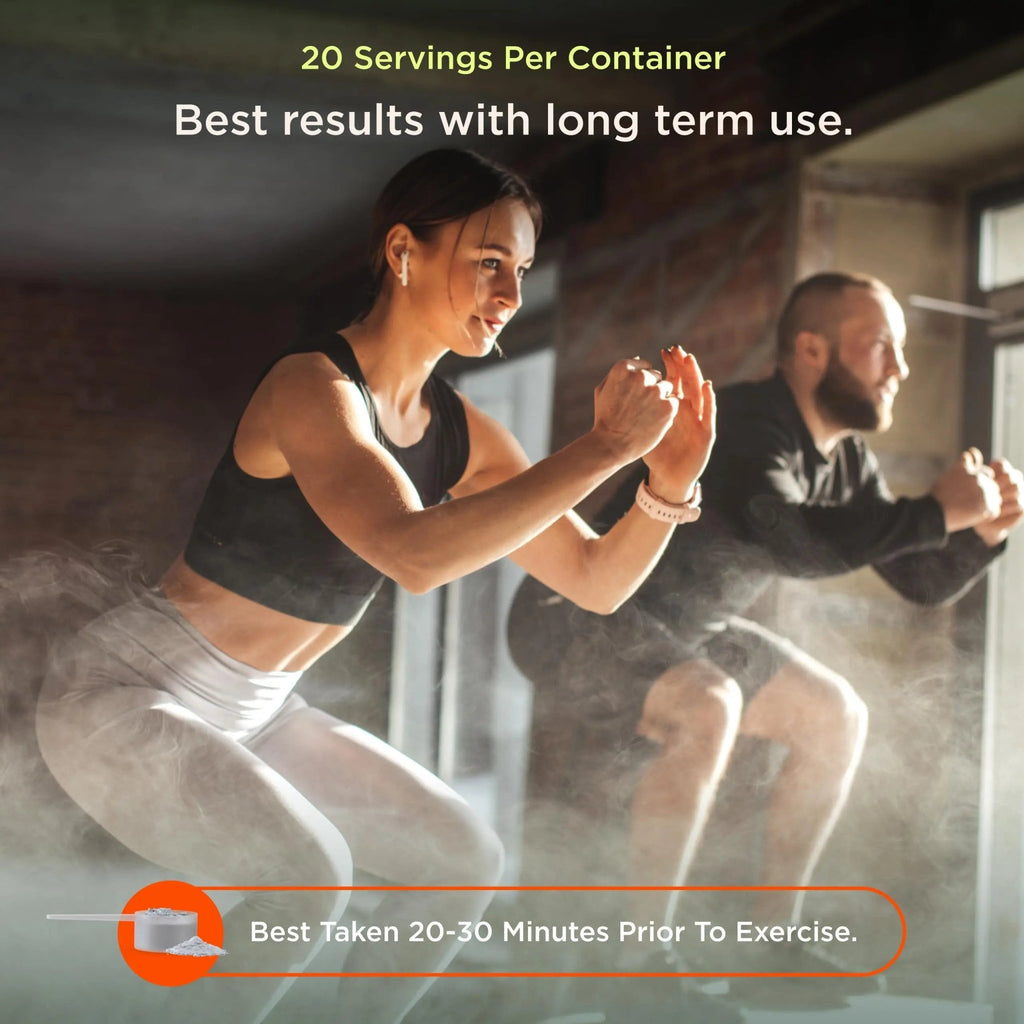 The Genius Brand Genius Pre - Clean Pre-Workout Powder for Energy, Focus & Fitness Support - No Artificial Flavors, Preservatives, or Proprietary Blends - Non-GMO - 20 Servings - Sour Cherry - TrustMedUSA